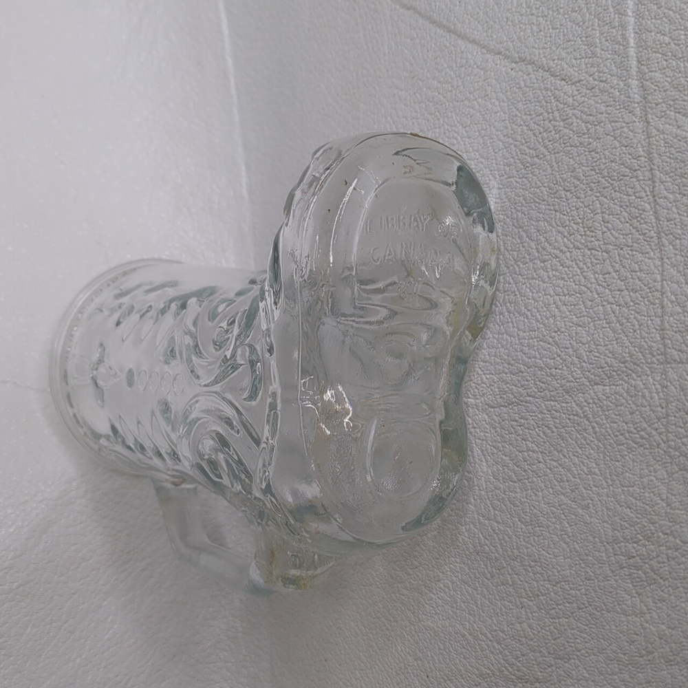 Libbey of Canada Clear Glass Boot Shaped Mug - Picture 7 of 8